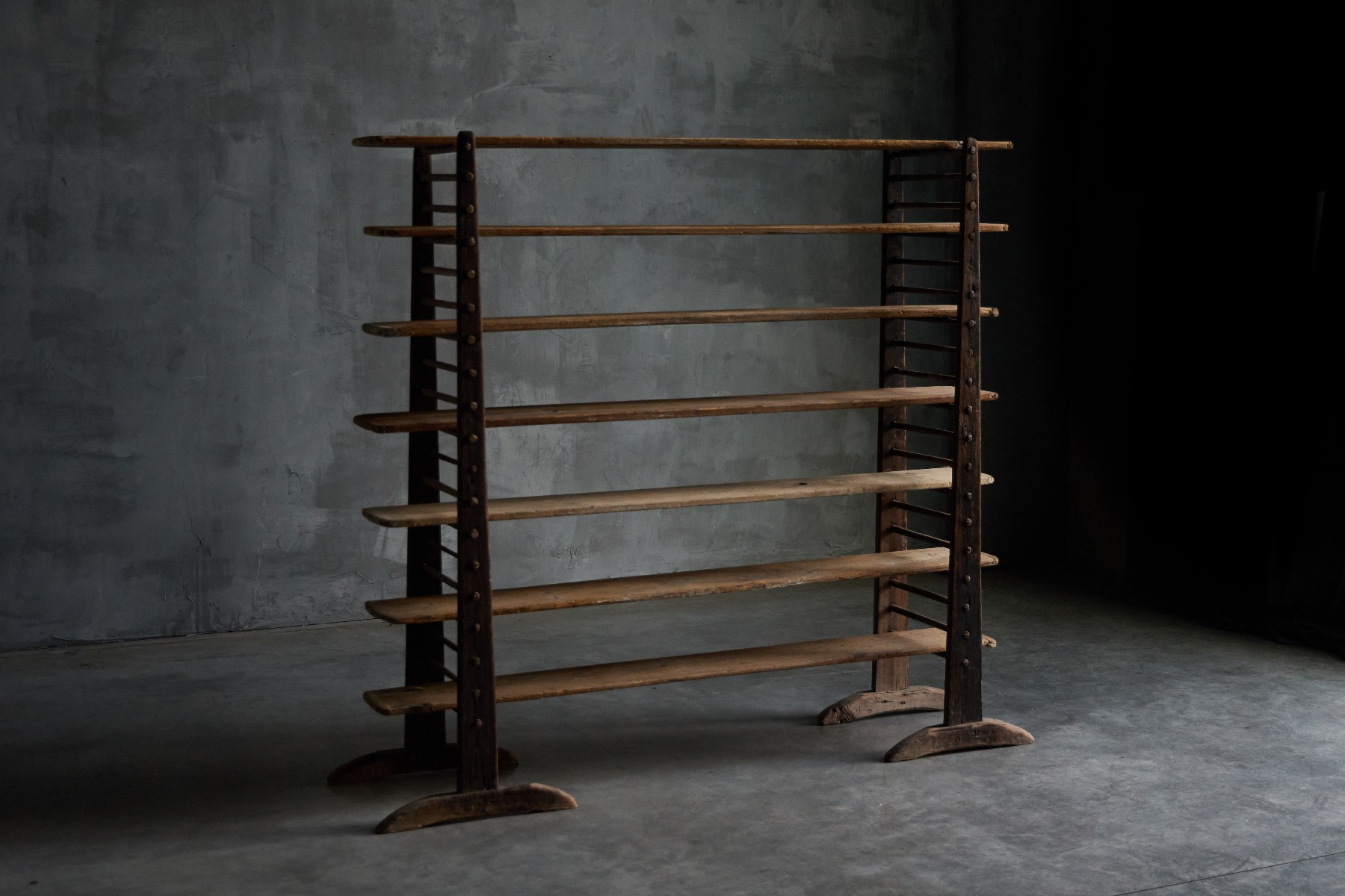 Historic rural bakery storage rack