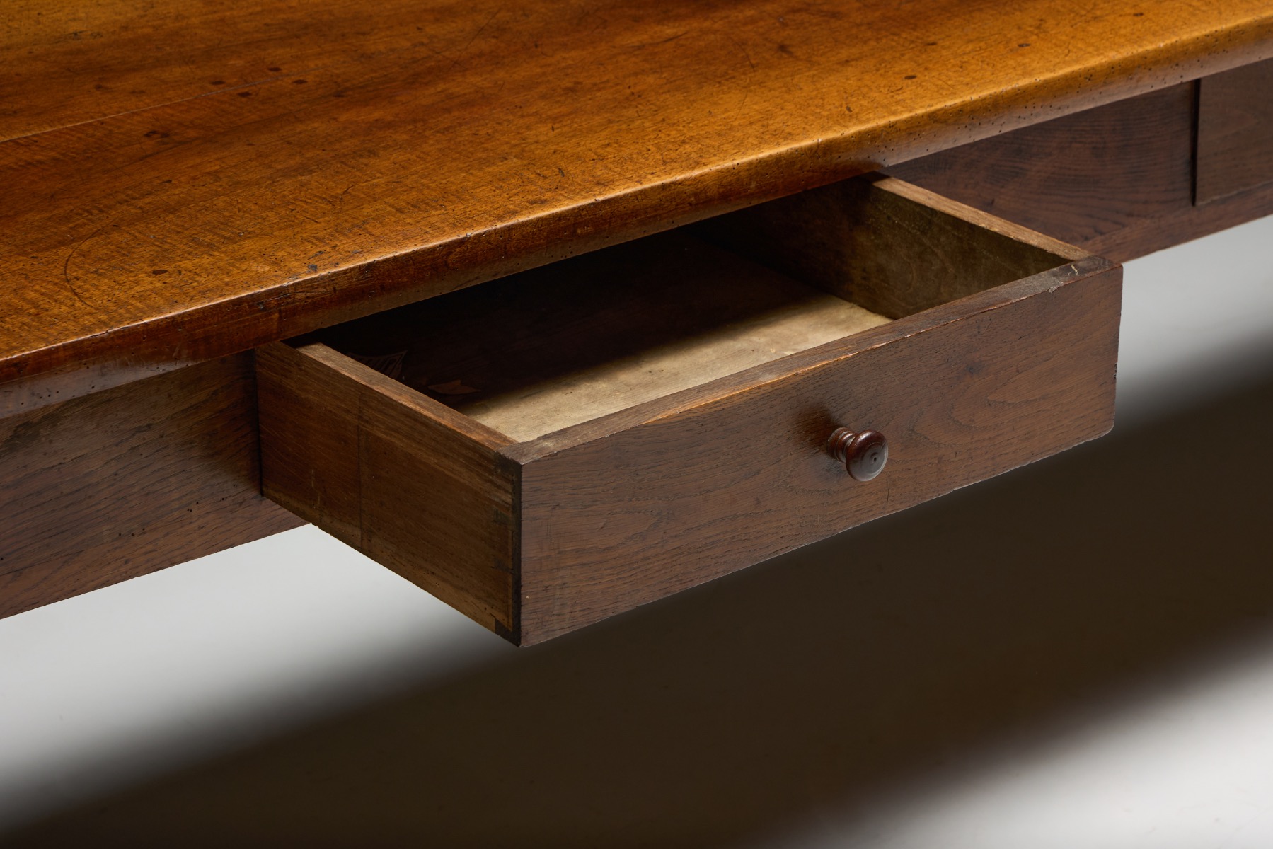 Late 19th century farmhouse dining table in solid wood