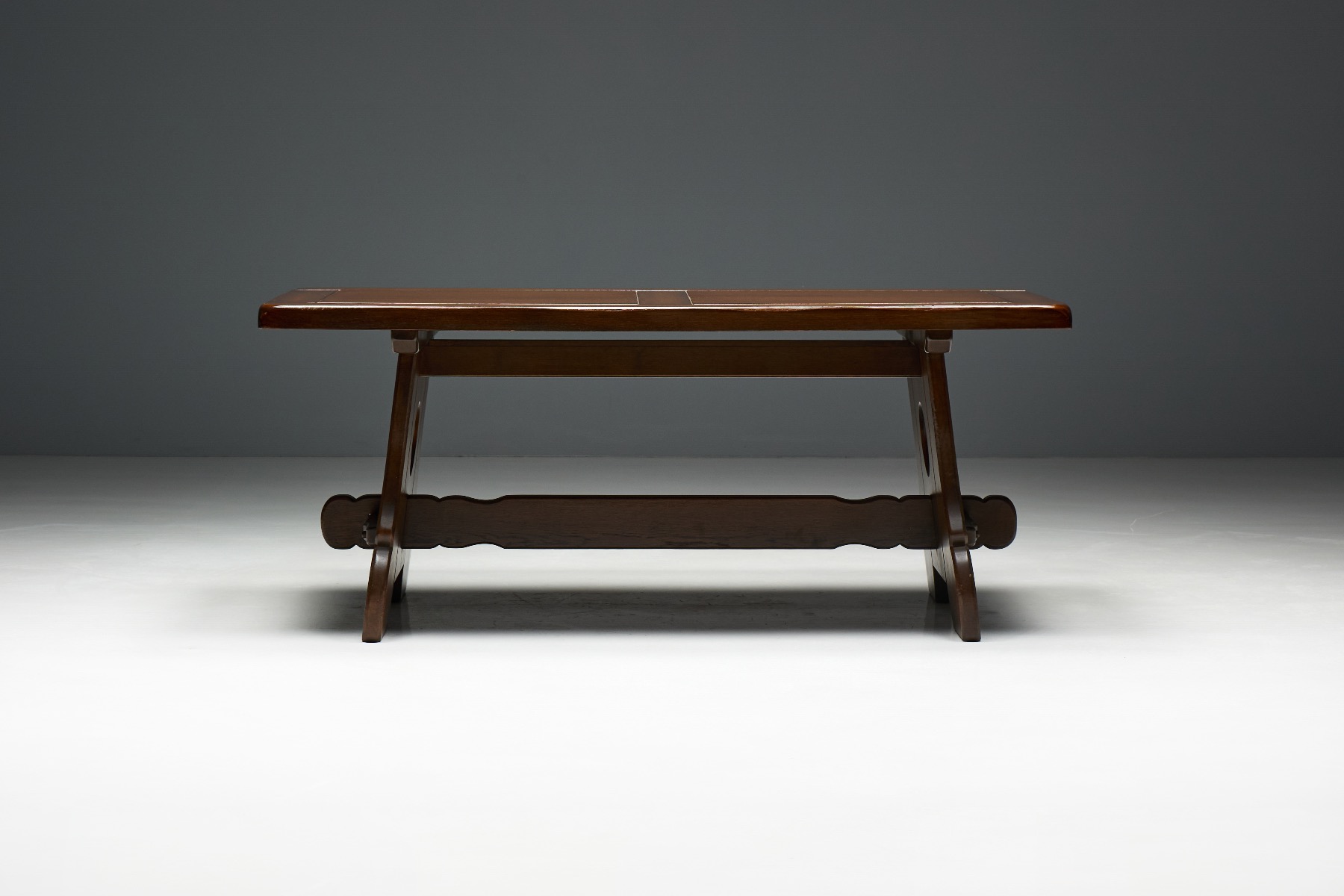 Sculptural brutalist Alpine table 1970s