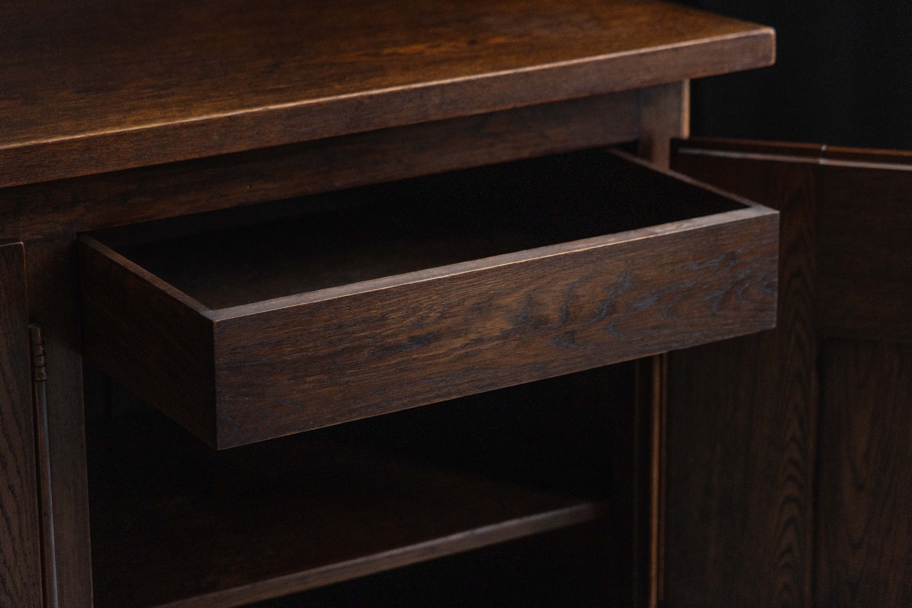 1940s Art Deco storage sideboard solid wood
