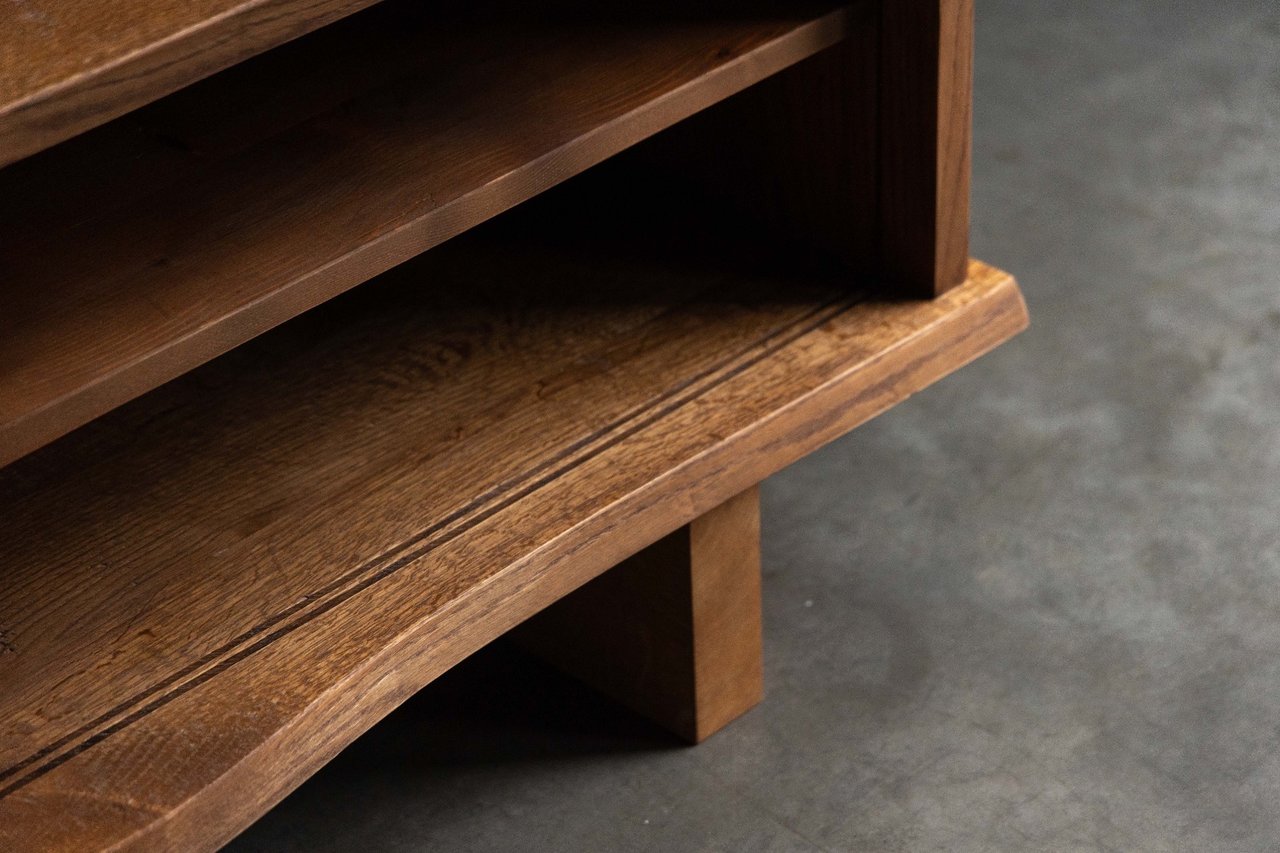 Sideboard inspired by the design language of Charlotte Perriand and Atelier Jean Prouvé
