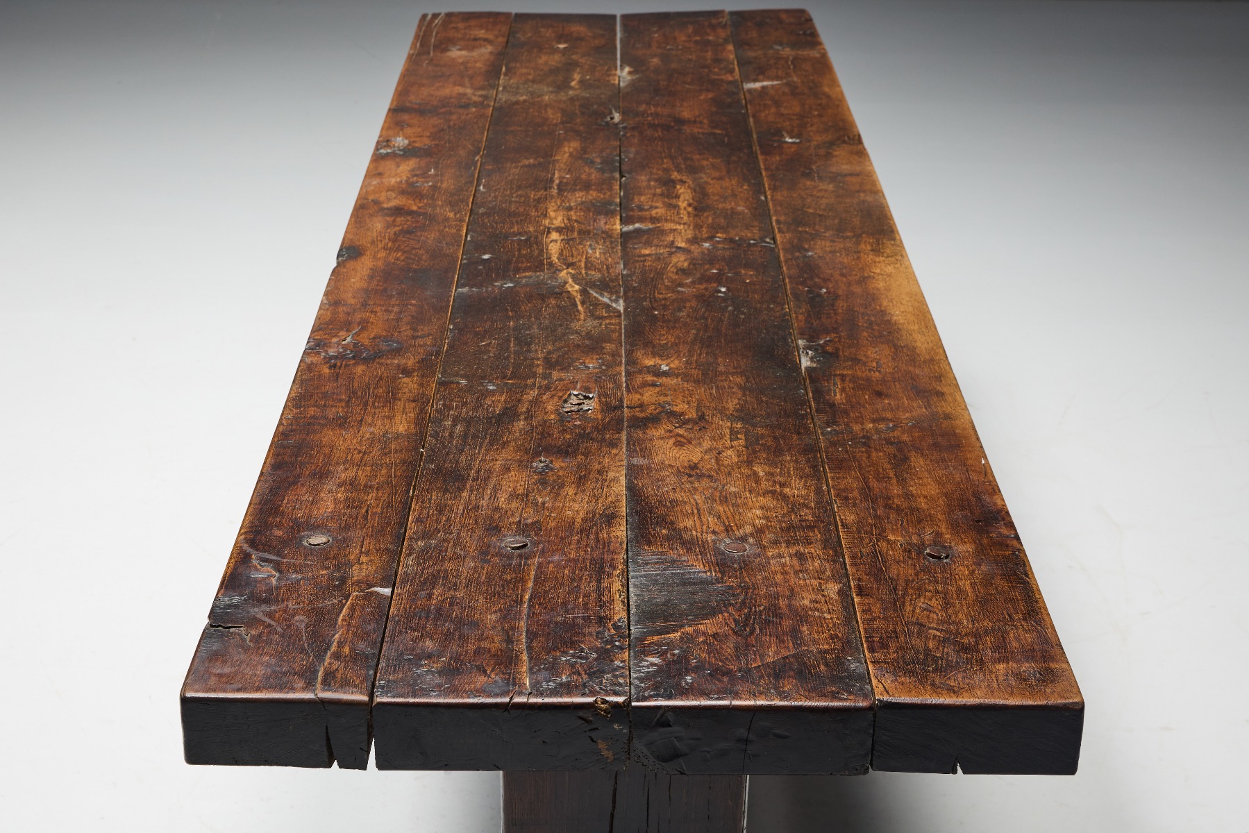 Primitive 19th century farm table
