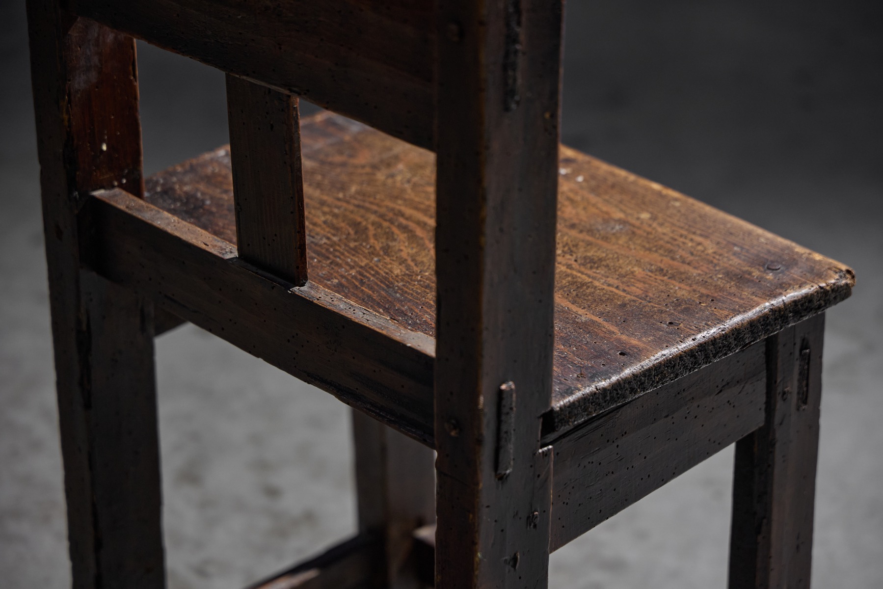 Solid wood antique chair made for a child