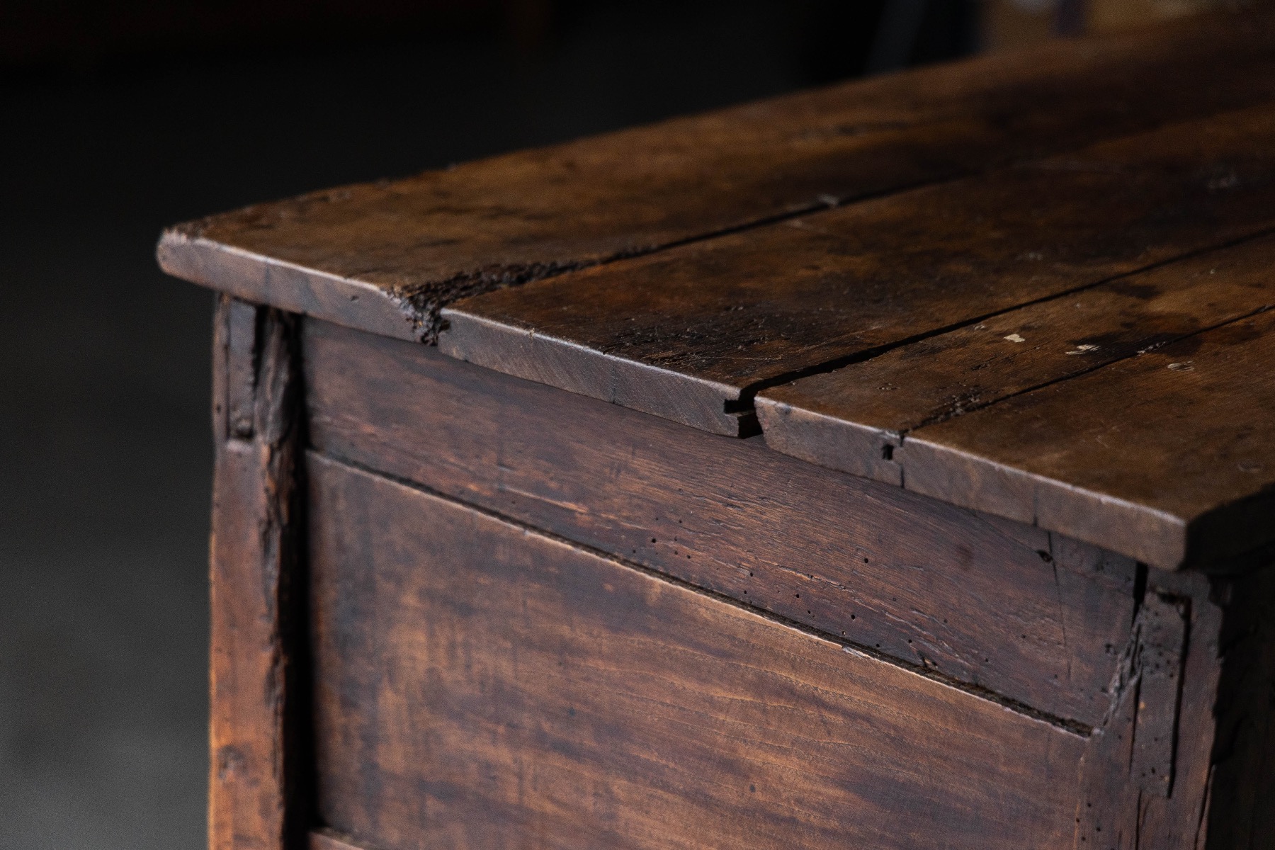 Antique country style wooden storage cabinet