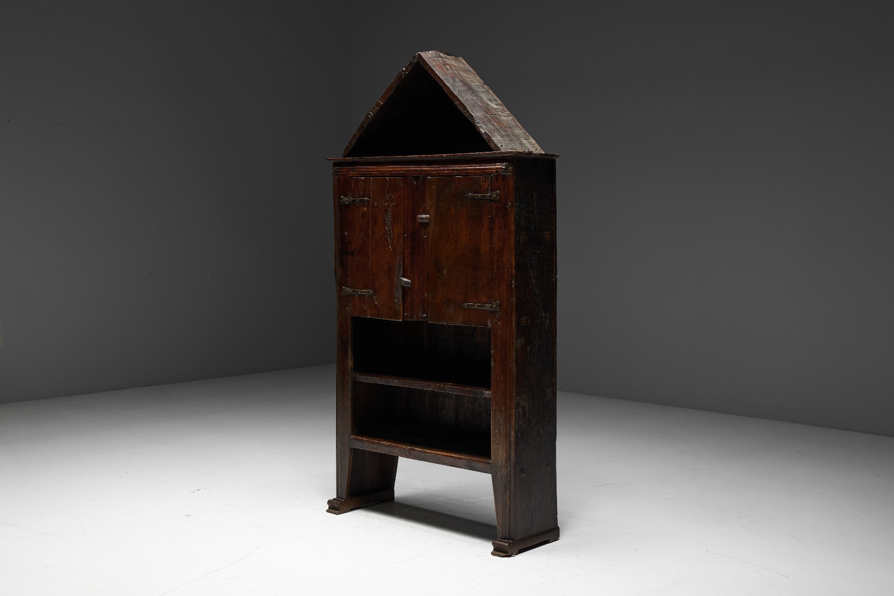 Rural French vernacular cupboard dating to the 19th century
