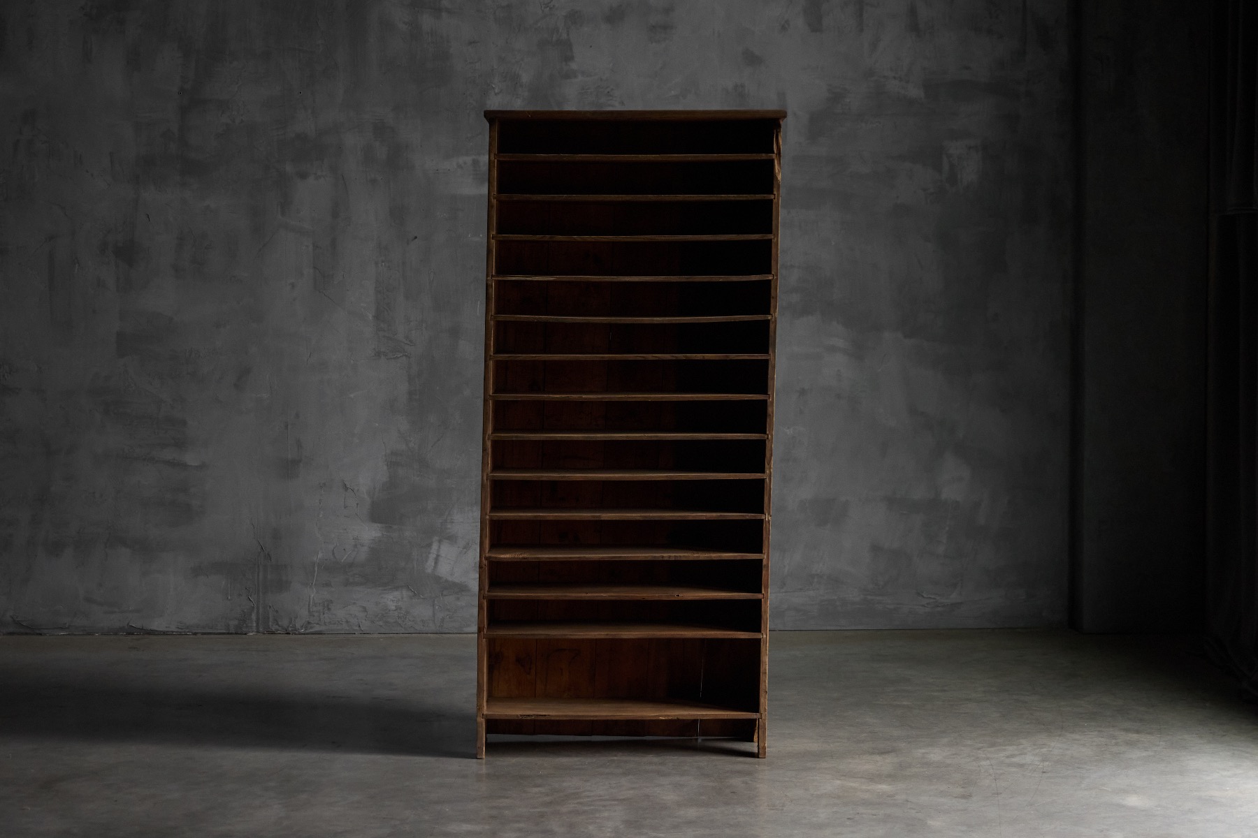 Rural folk art shelf with simple utilitarian form