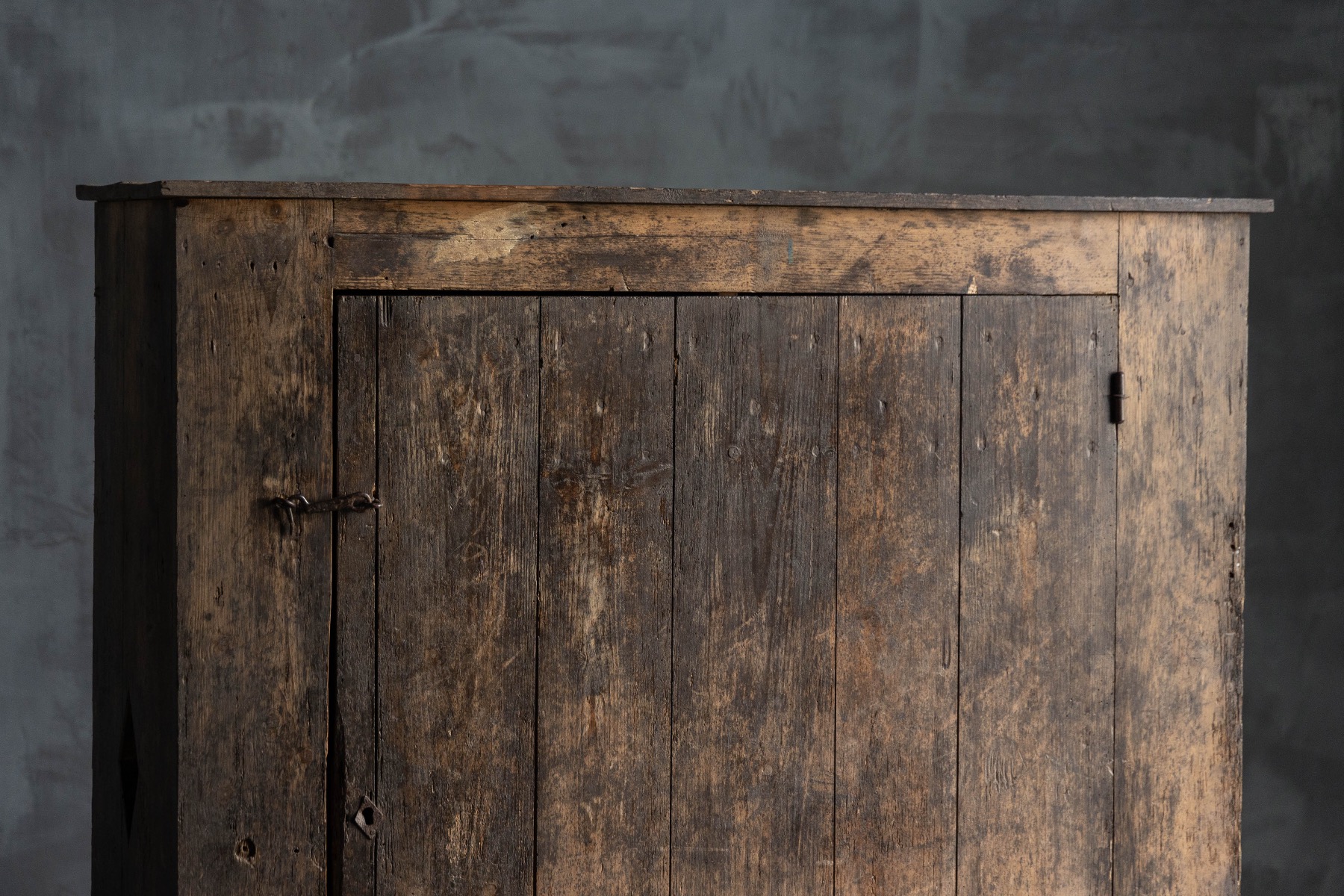 Solid wood primitive country cupboard