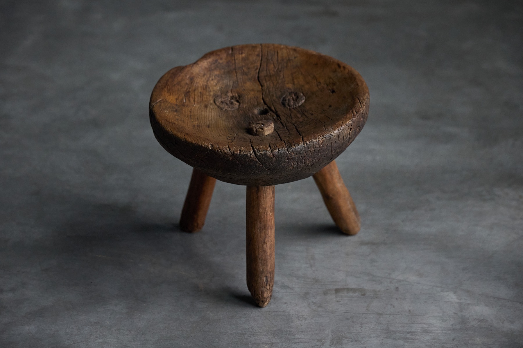 Heritage wooden stools from a rural setting