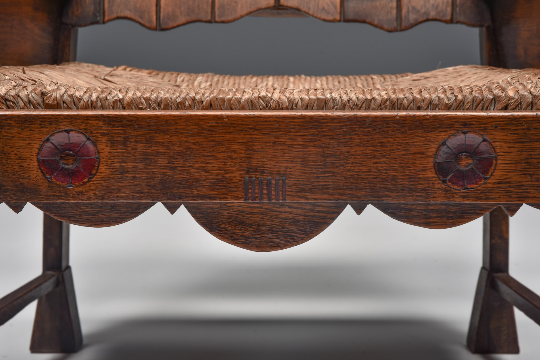Traditional Arts and Crafts armchair in wood