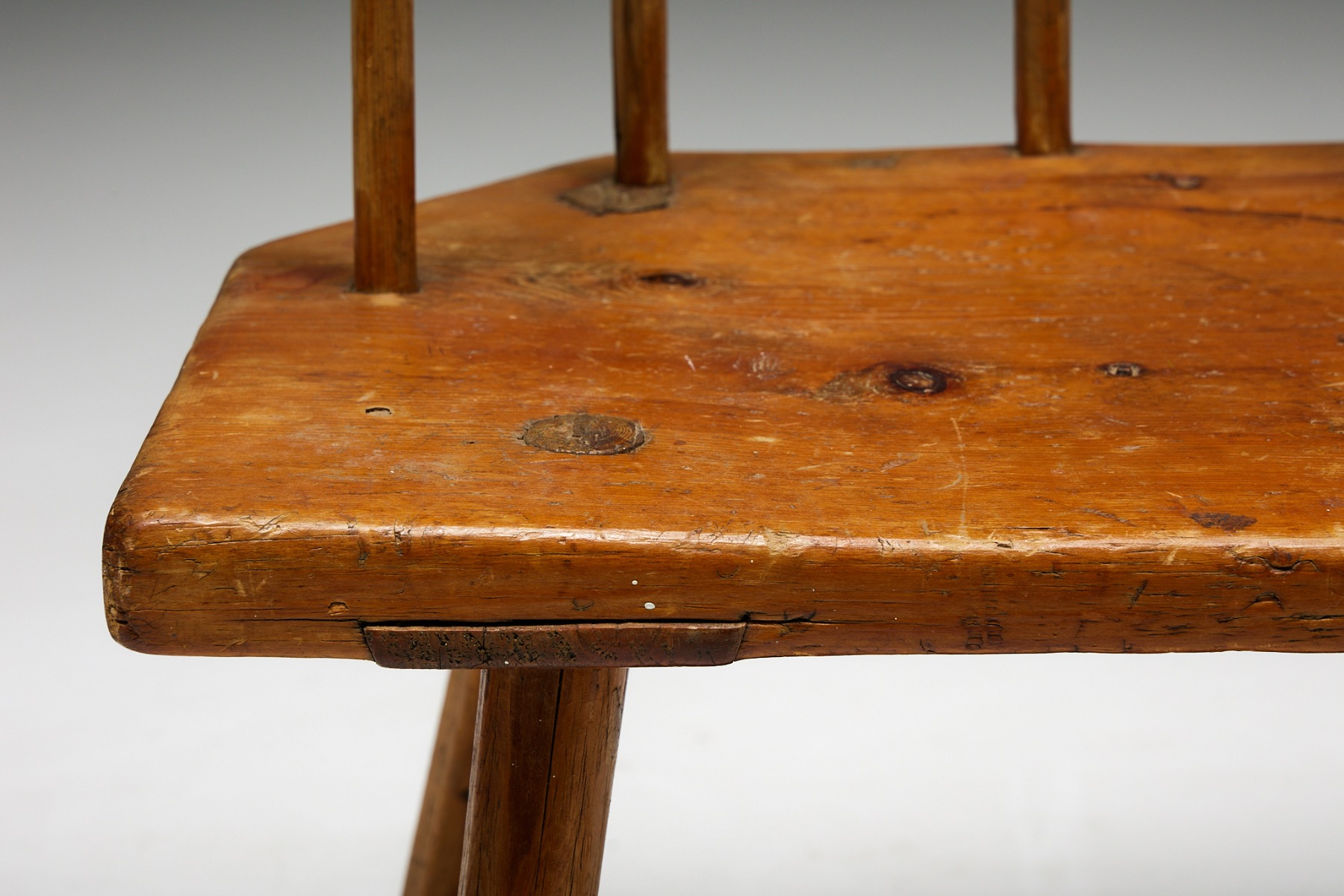 Traditional Tyrolean folk armchair in wooden design
