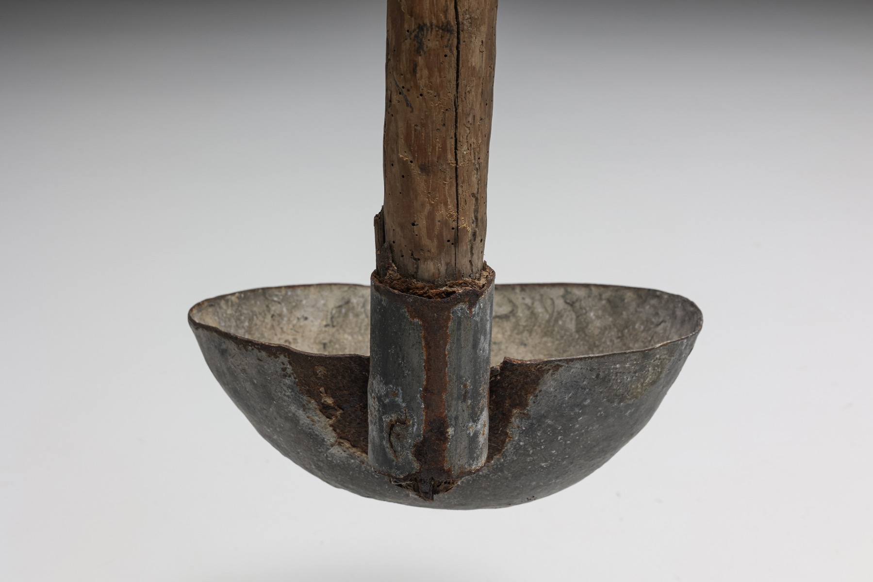 Traditional wooden spoon in wabi sabi design