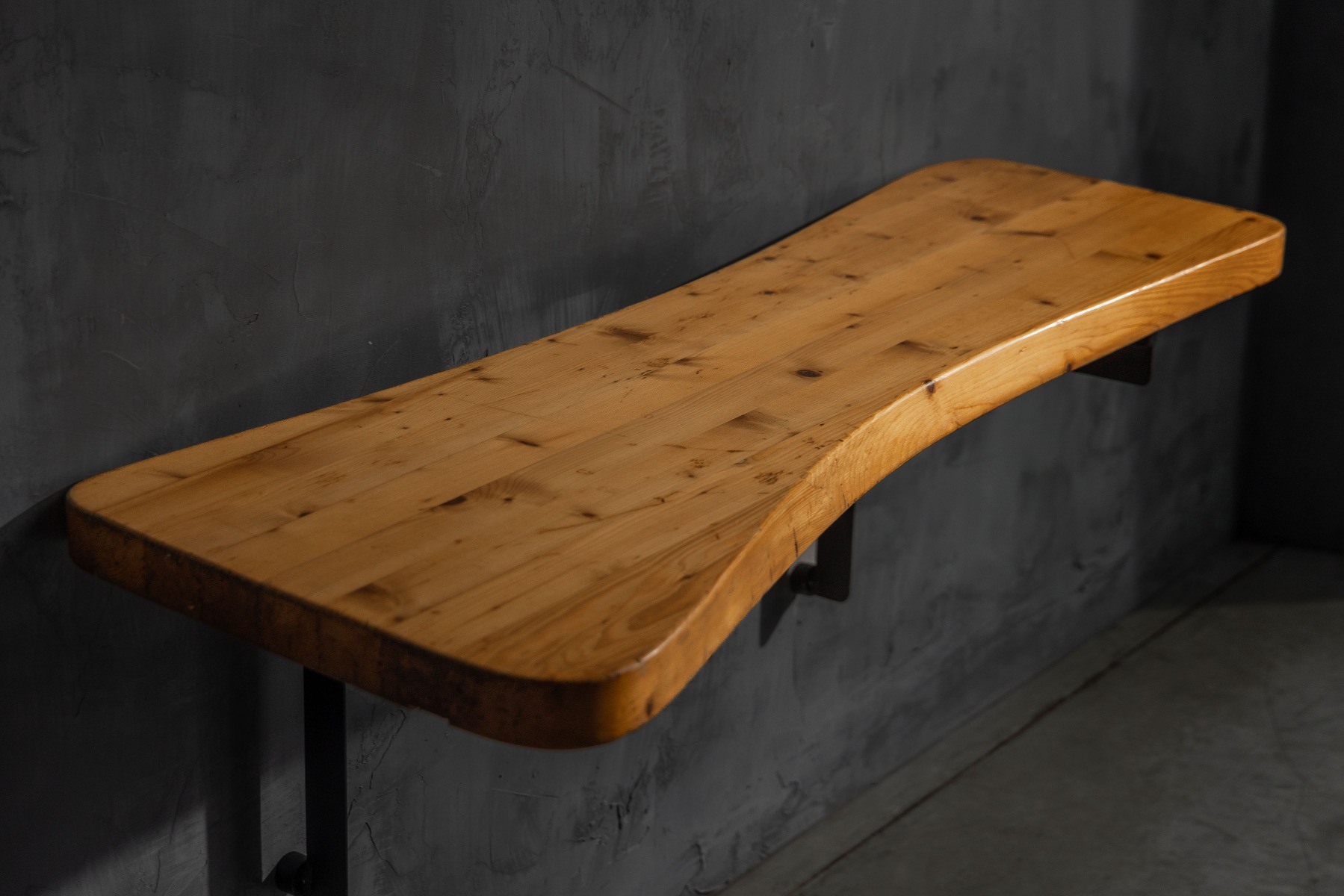 Functional yet architectural console table designed by Charlotte Perriand