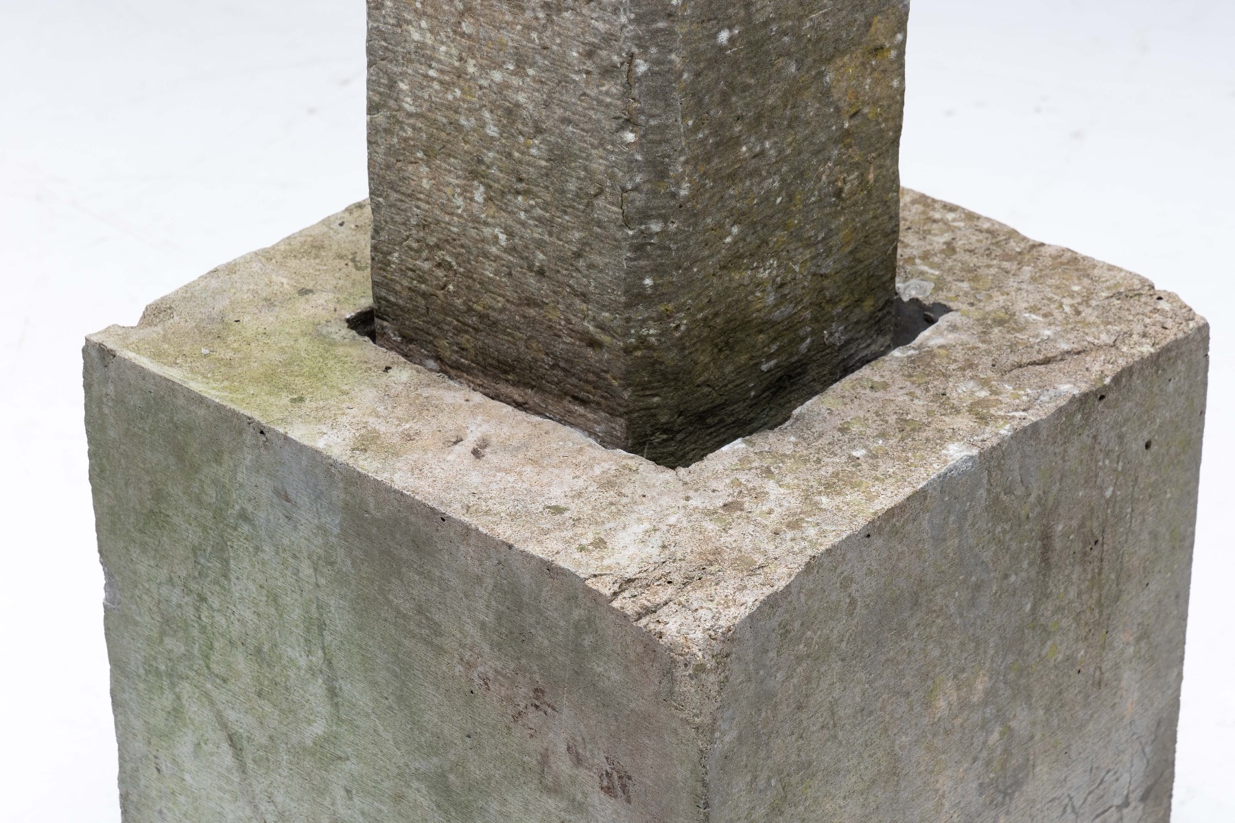 Weathered Ming dynasty stone guardian statue