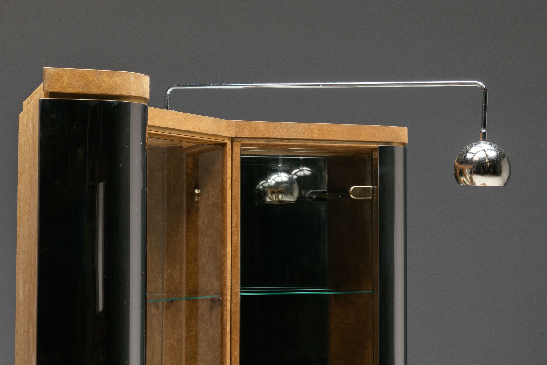 Bar cabinet designed by Willy Rizzo in the 1970s