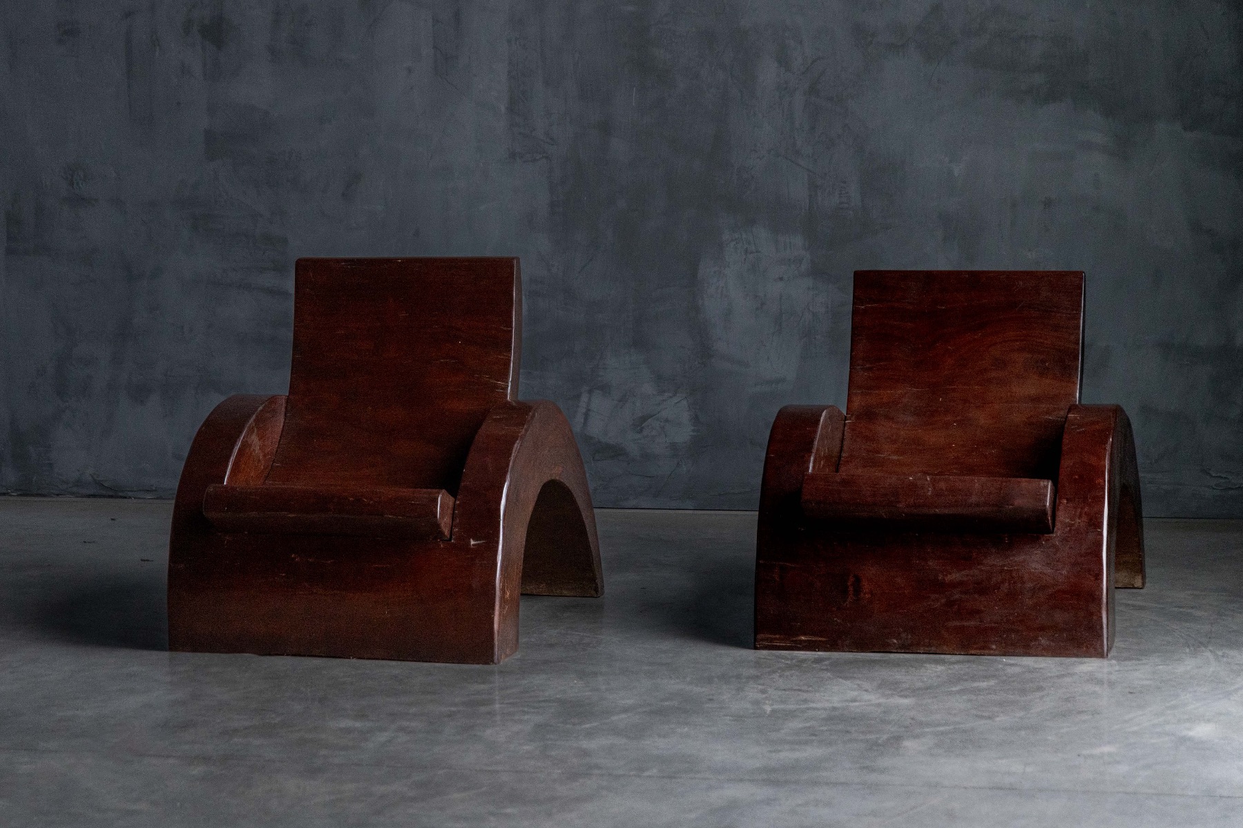 Organic modern lounge chairs crafted in Brazil
