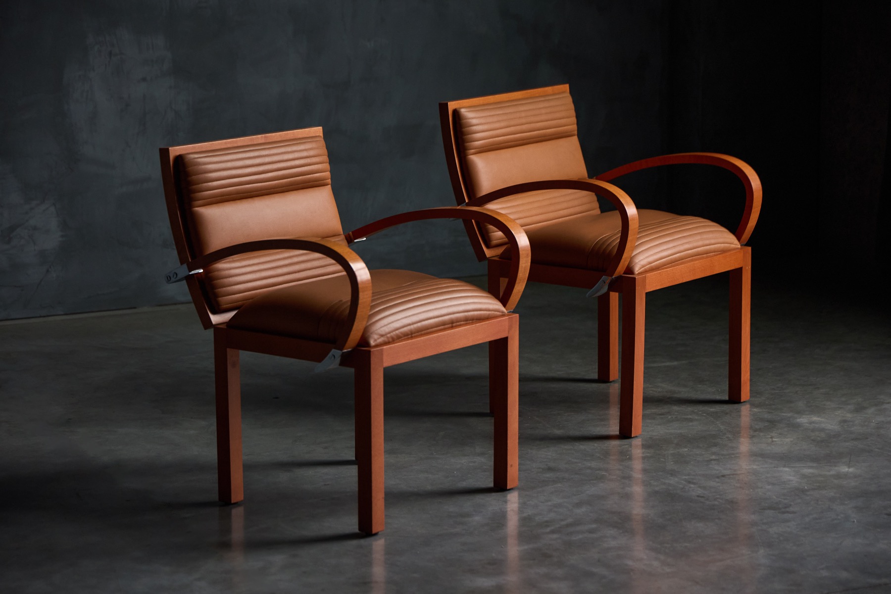 Expressive 1980s armchairs from the Casablanca line