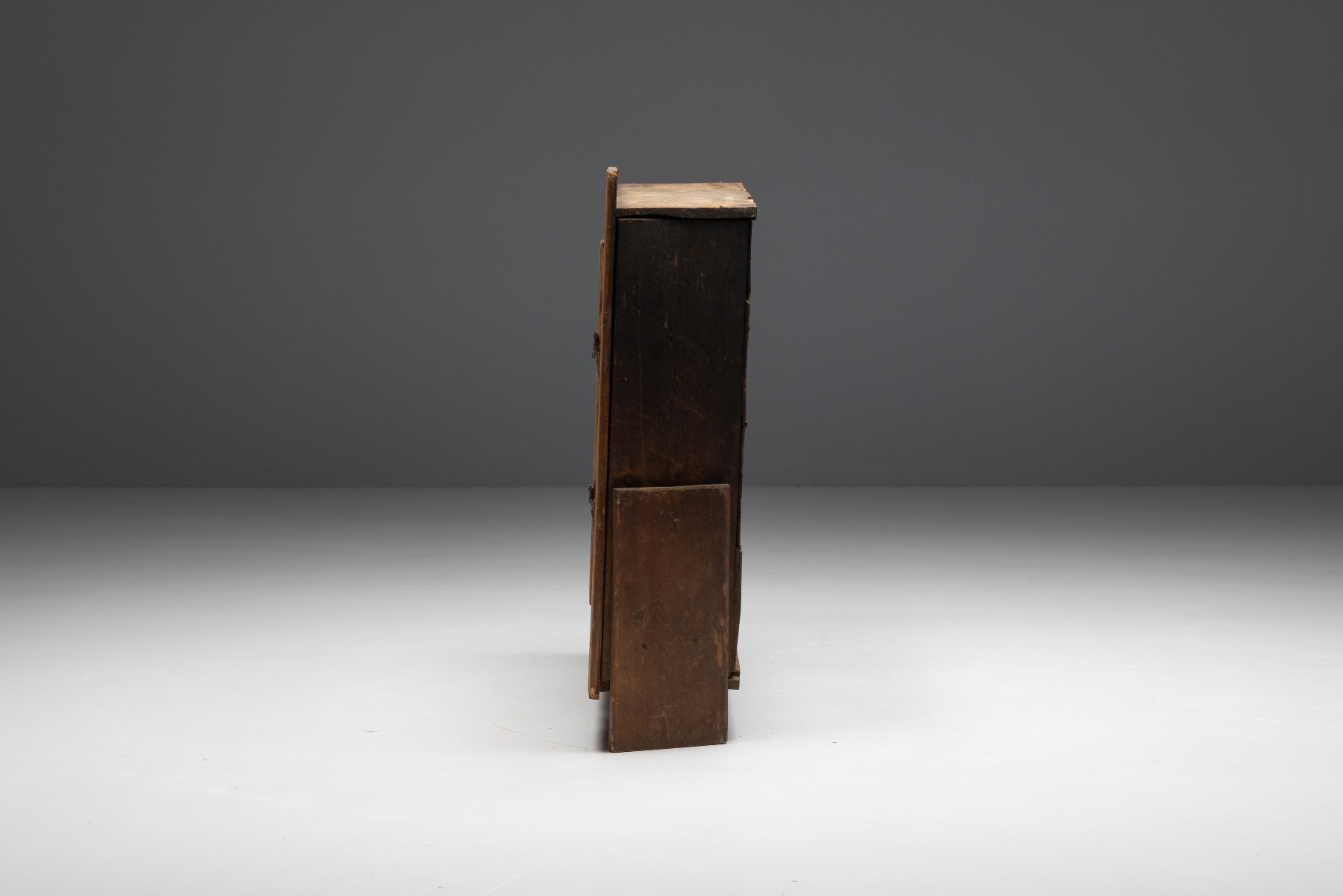 Antique rural alpine cupboard