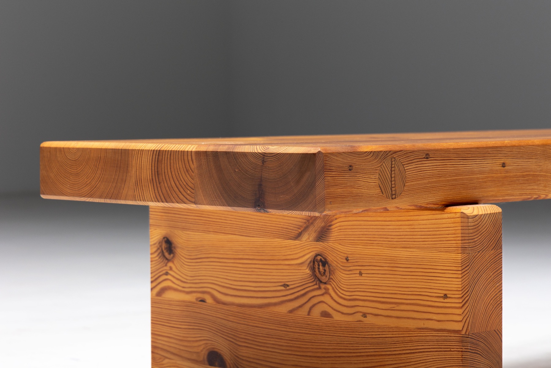 Architectural bench in Swedish design from the 1970s
