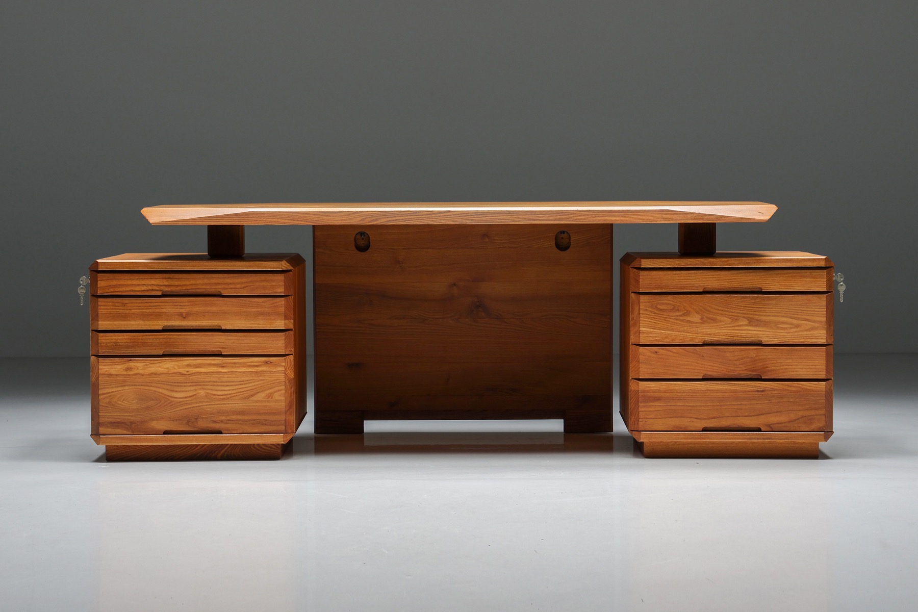 Architectural desk by Pierre Chapo design from the 1960s