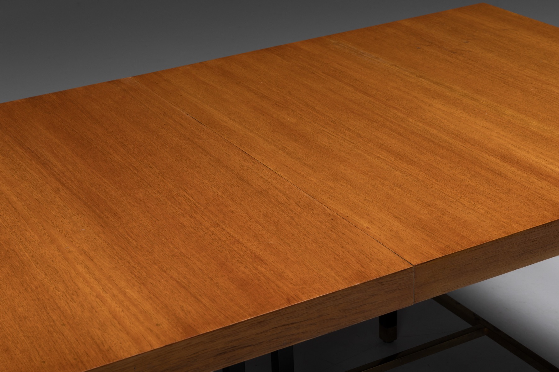 Architectural extendable dining table by Harvey Probber design