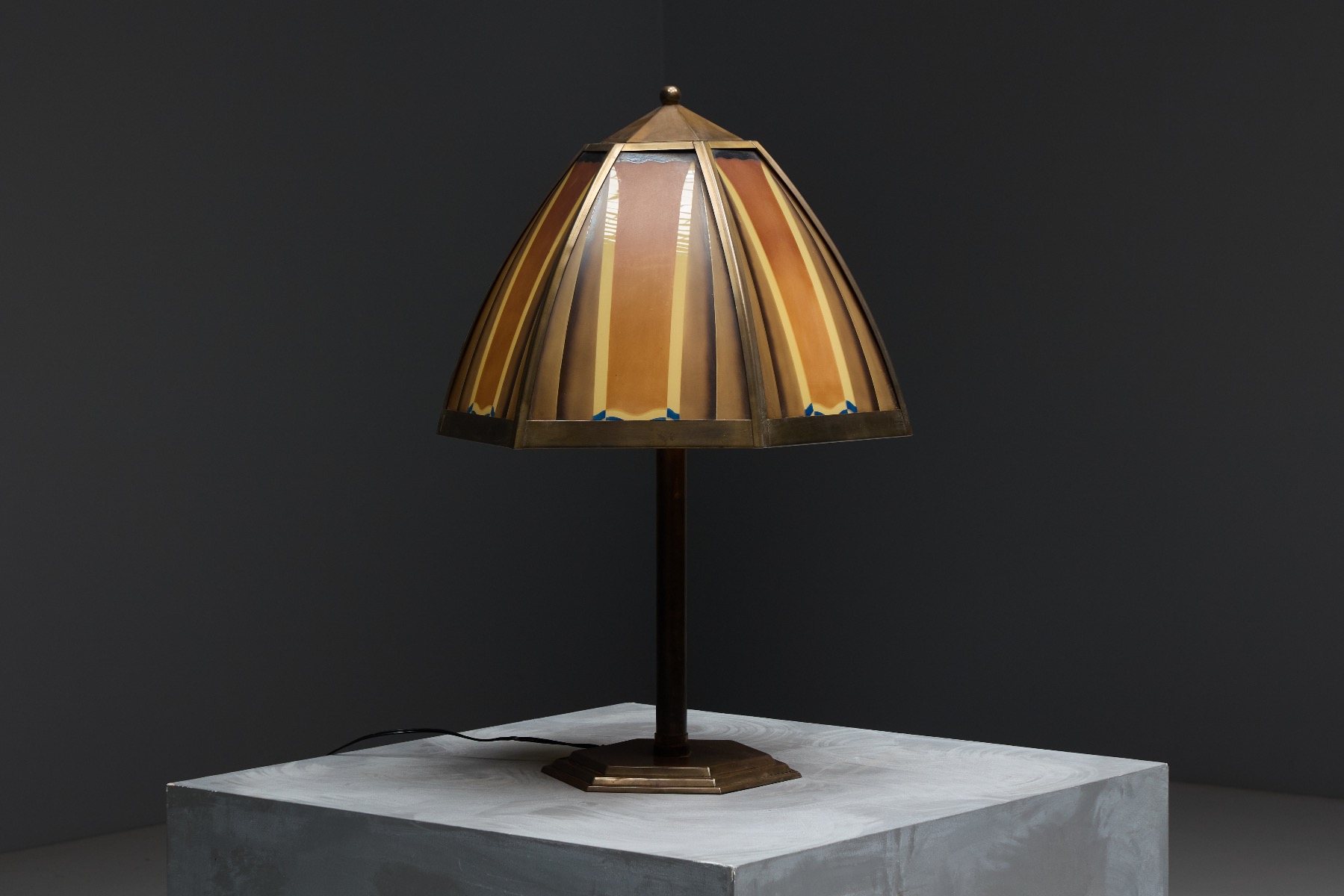 Premium bronze lighting piece in Amsterdam School style
