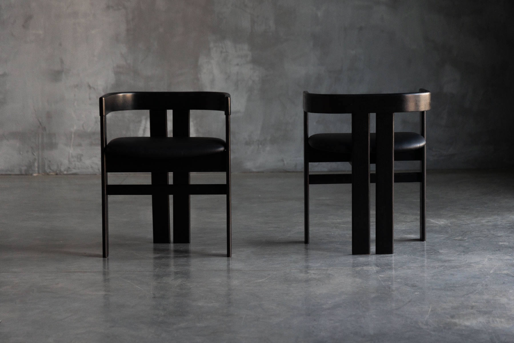 Architectural Pigreco chairs in Italian design