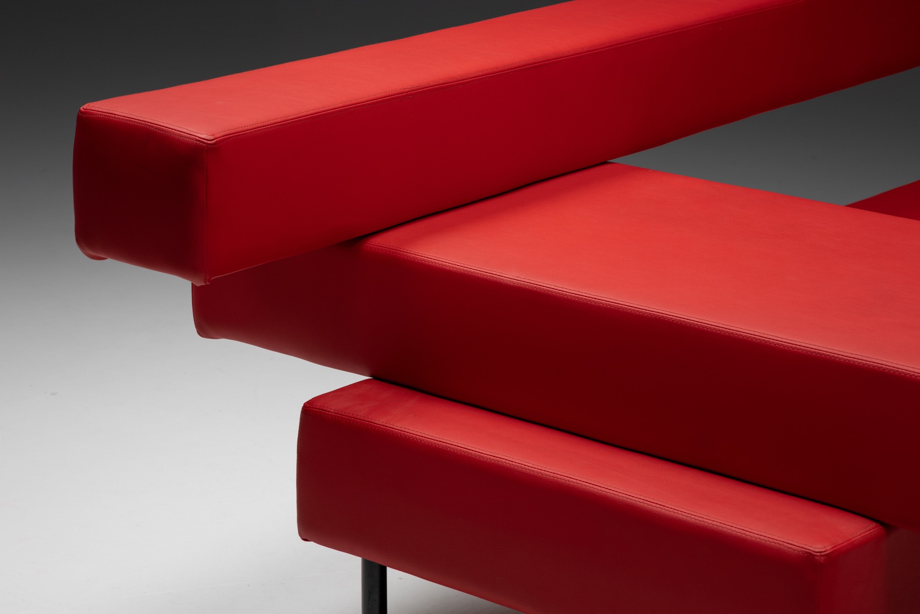 Bold architectural sofa in postmodern design