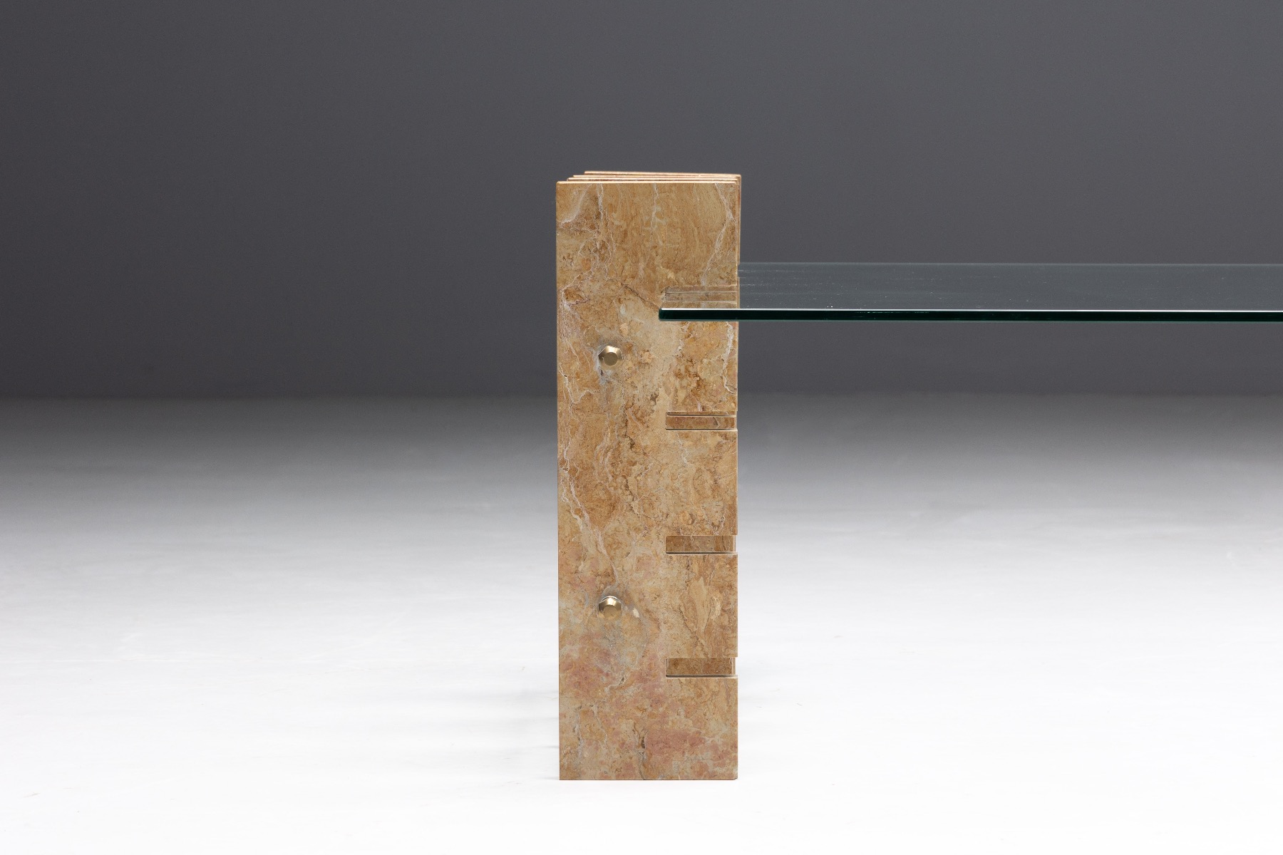 Collectible design coffee table by Gianfranco Ferré Home in marble