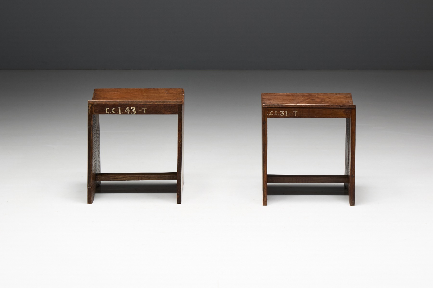 Collectible Pierre Jeanneret sewing stool