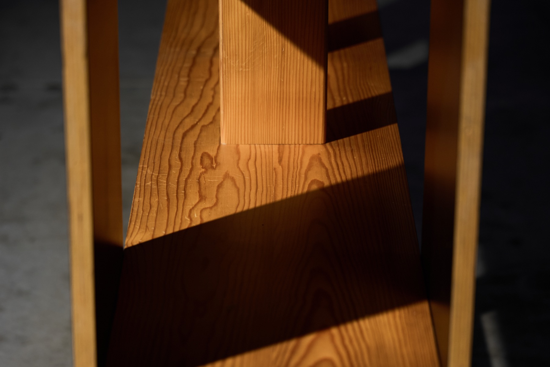 Bold geometric 1970s bookcase design