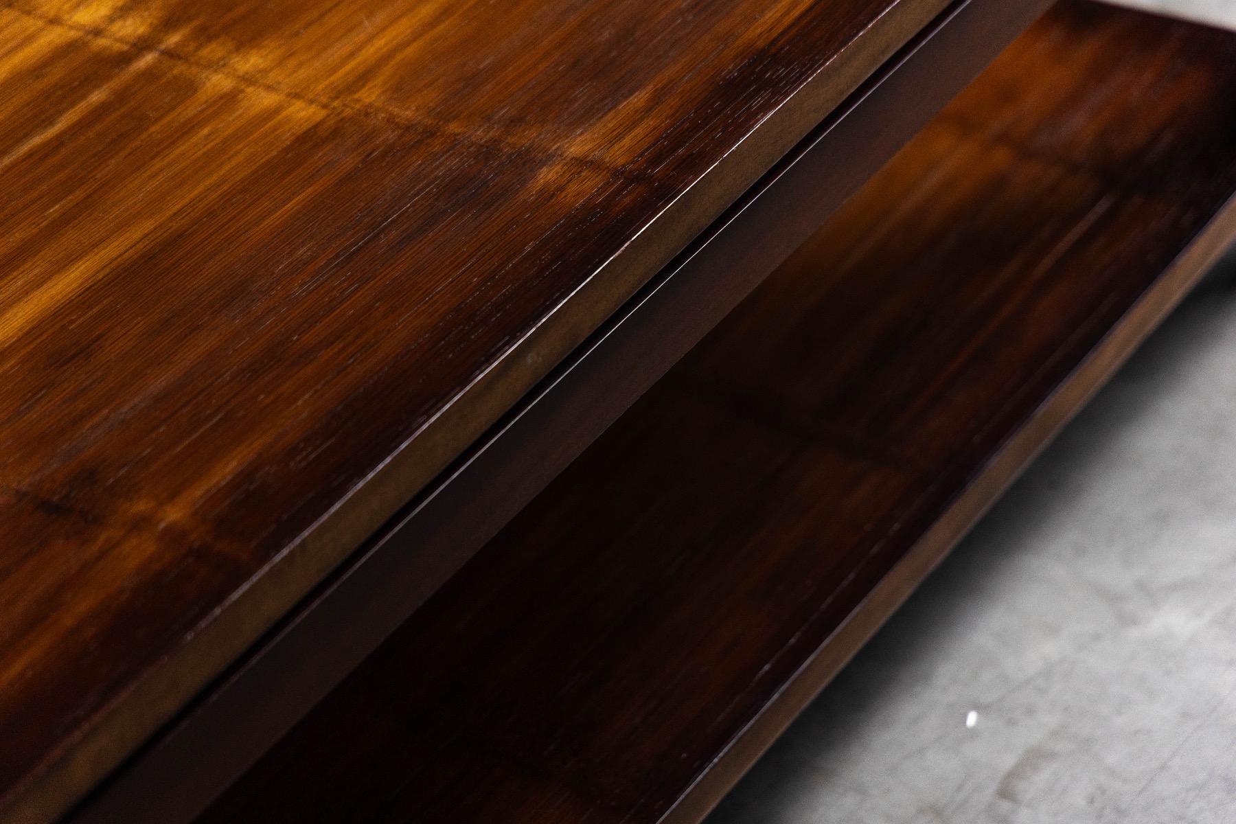 Natural bamboo coffee table with refined design