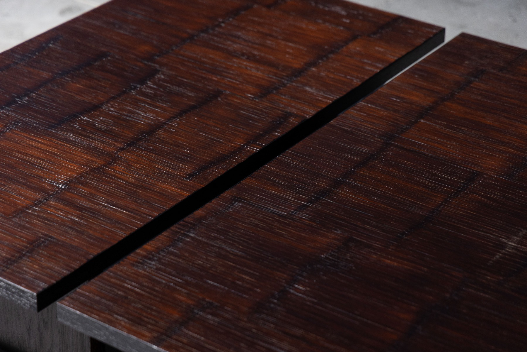 Collectible 1980s bamboo coffee table by Vervoordt