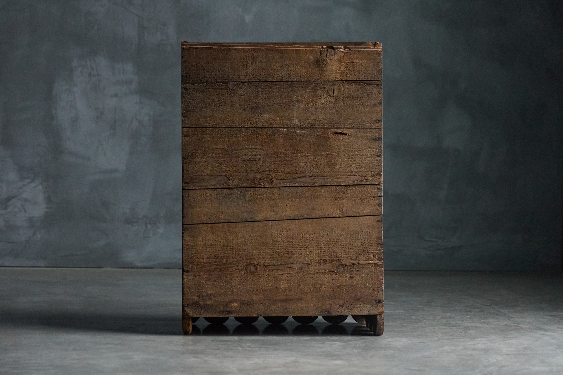 Solid wood rural alpine storage unit
