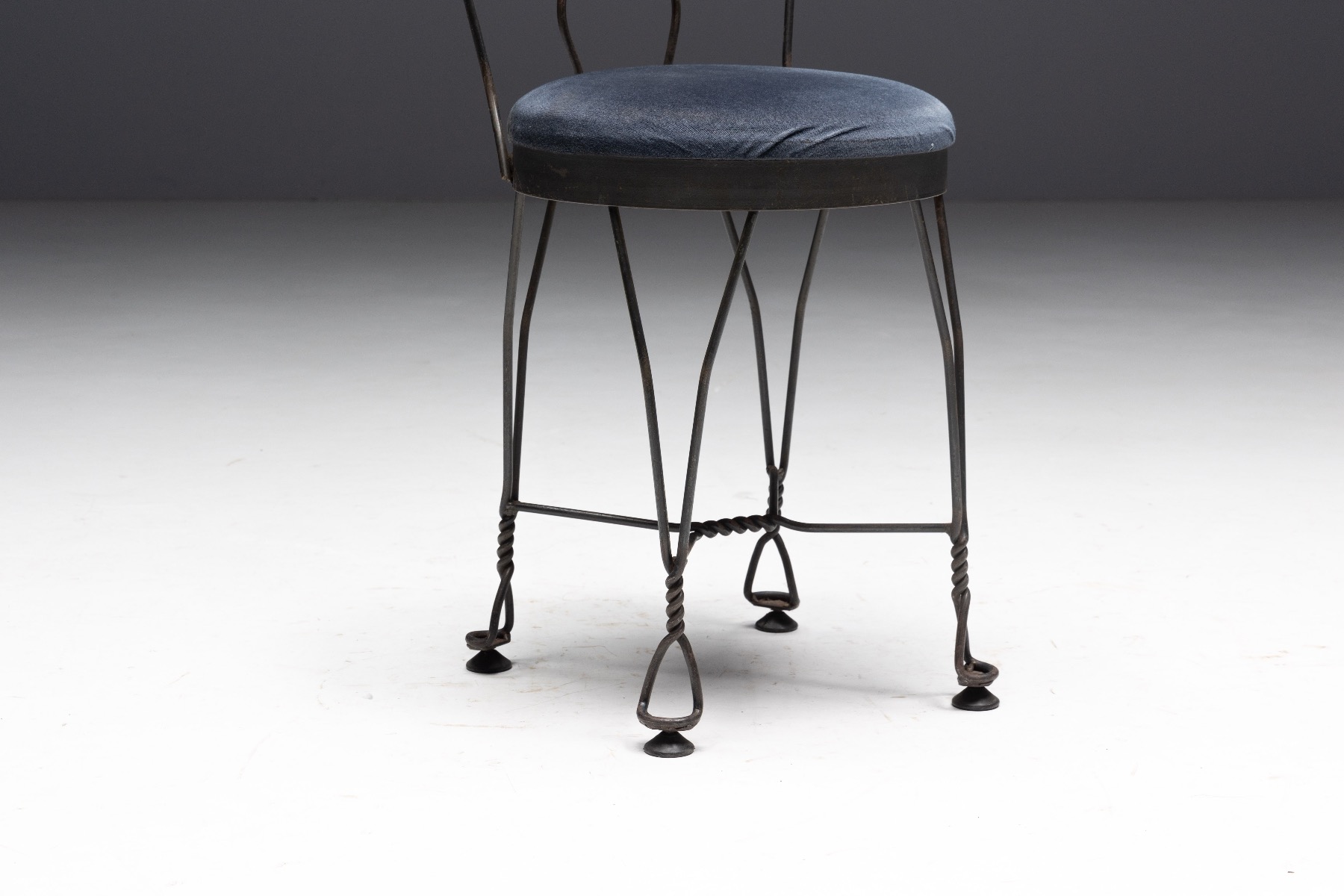 European wrought iron butterfly dining chair from the 1960s