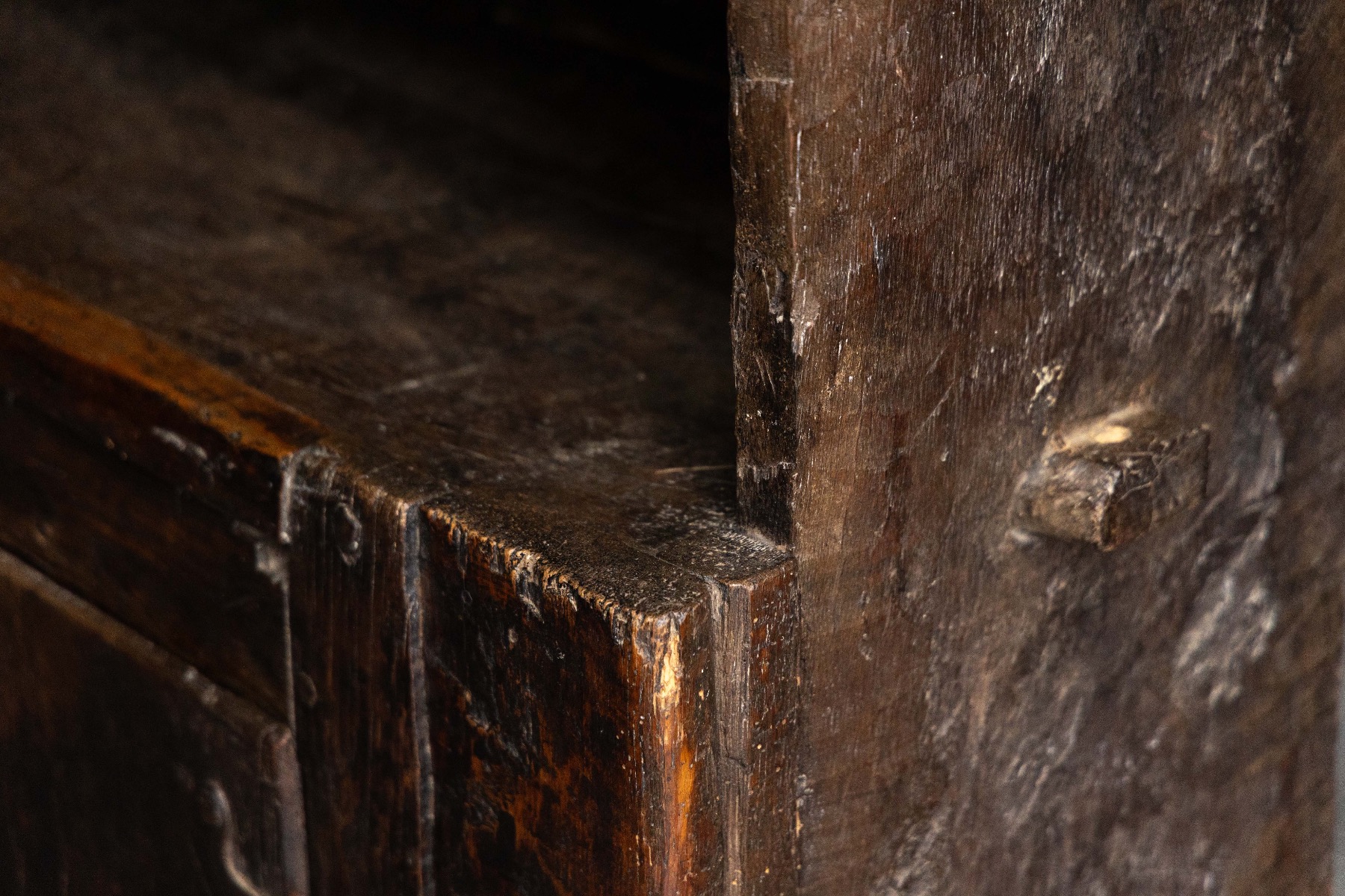 Antique solid wood country cabinet