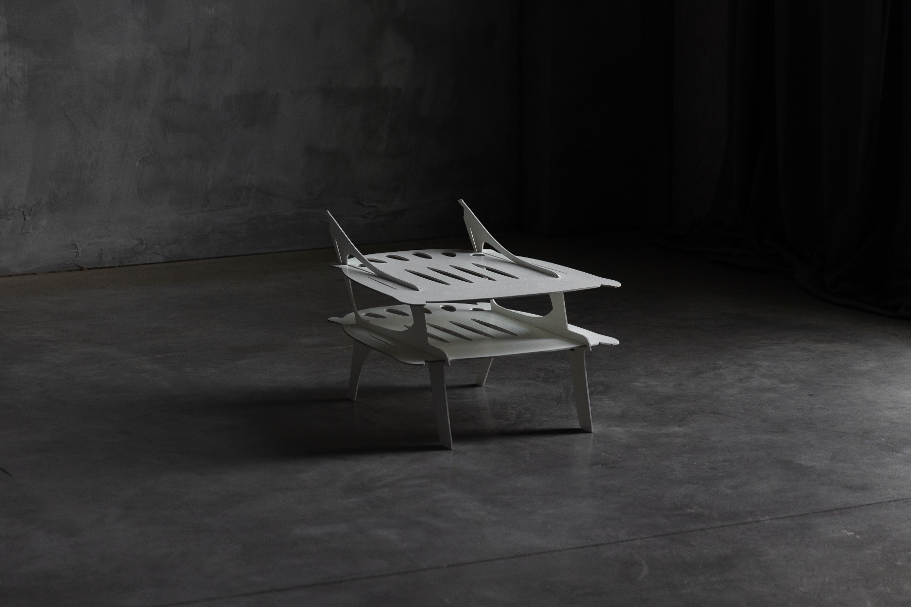 Monolithic contemporary coffee table by Schimmel and Schweikle