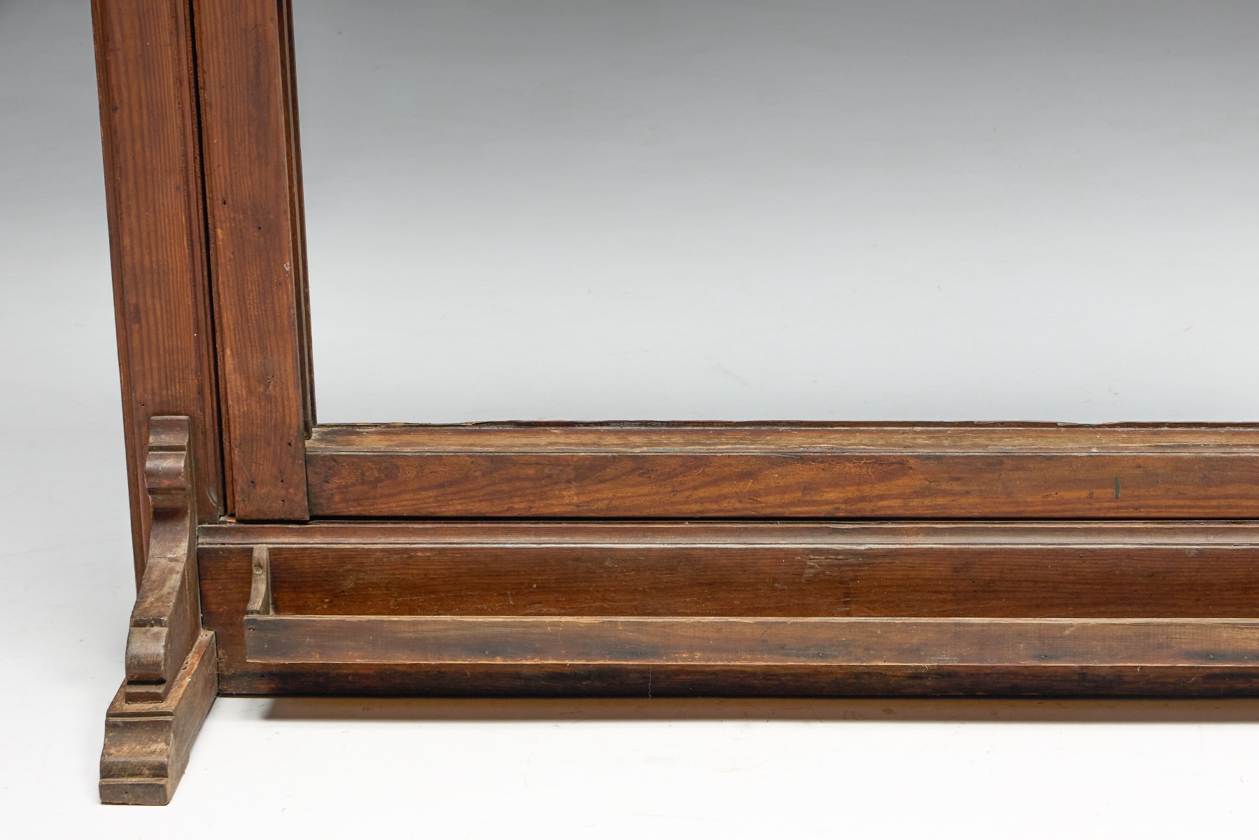 Timeworn school chalkboard with authentic surface wear