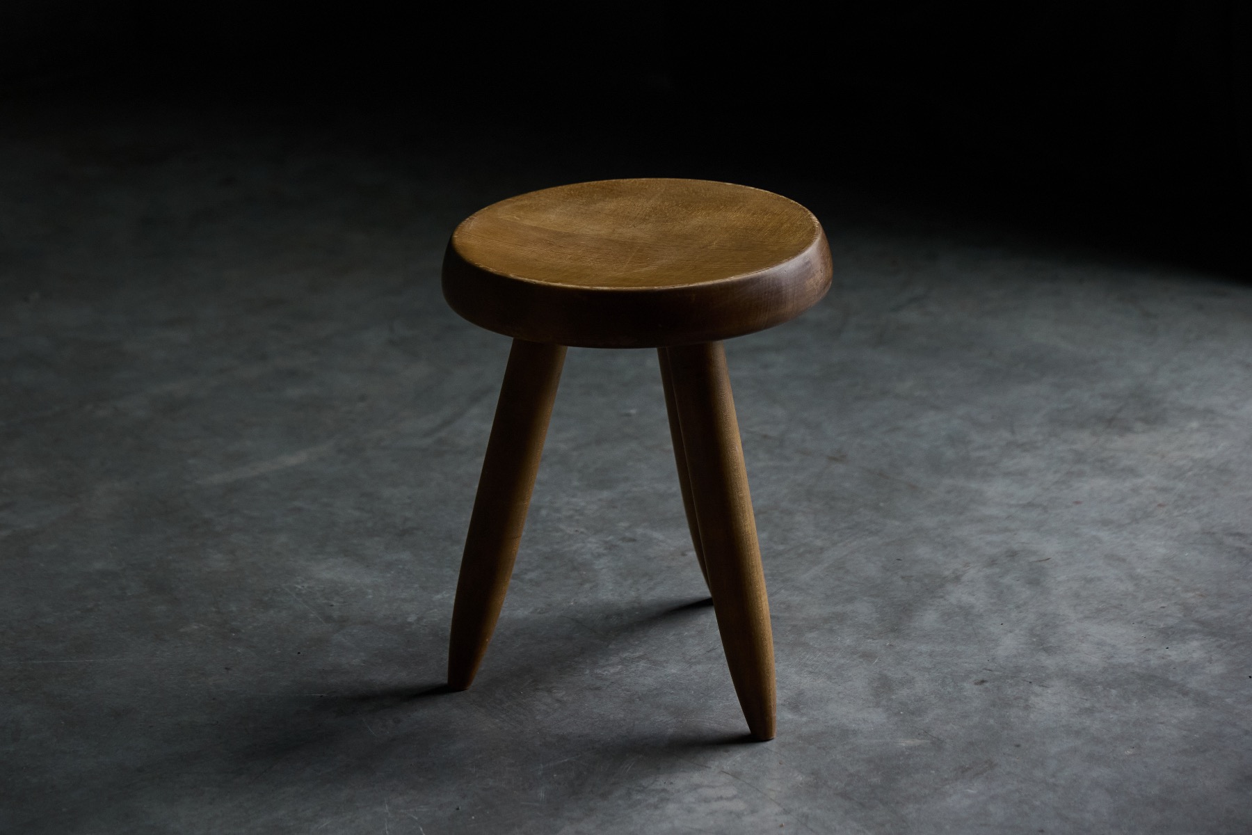 Iconic Berger model stool by Charlotte Perriand