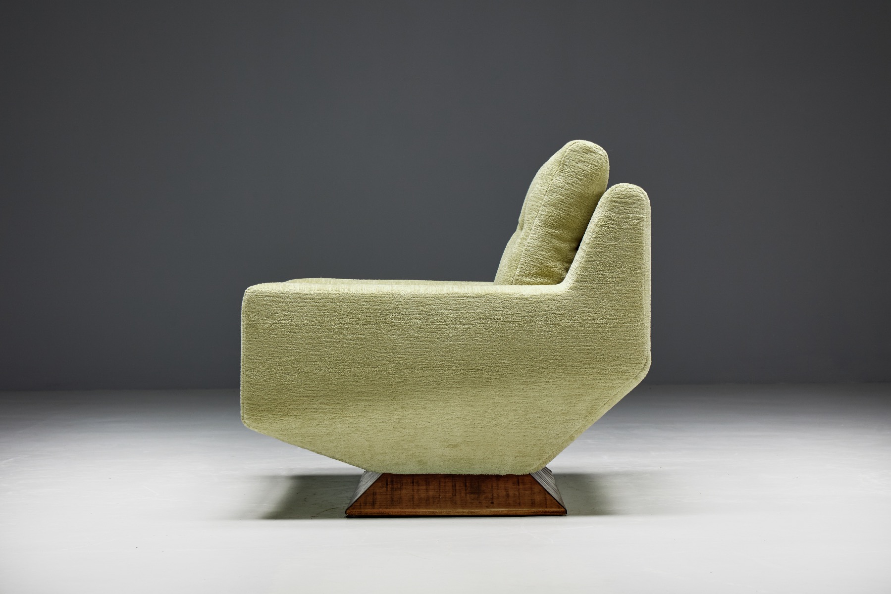 Luxury chenille club chairs from the 1960s design