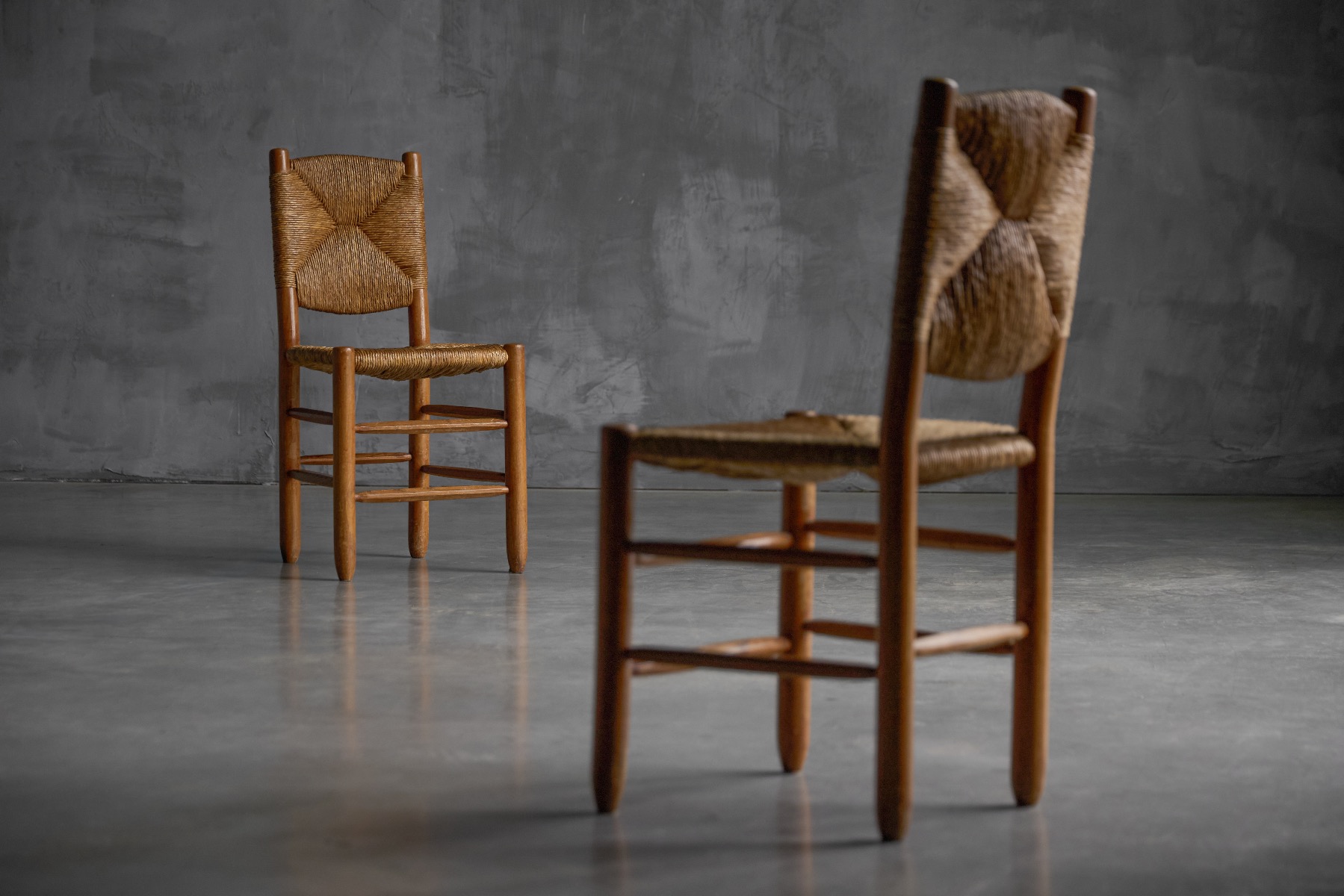 Mid century French Bauche chair with clean proportions