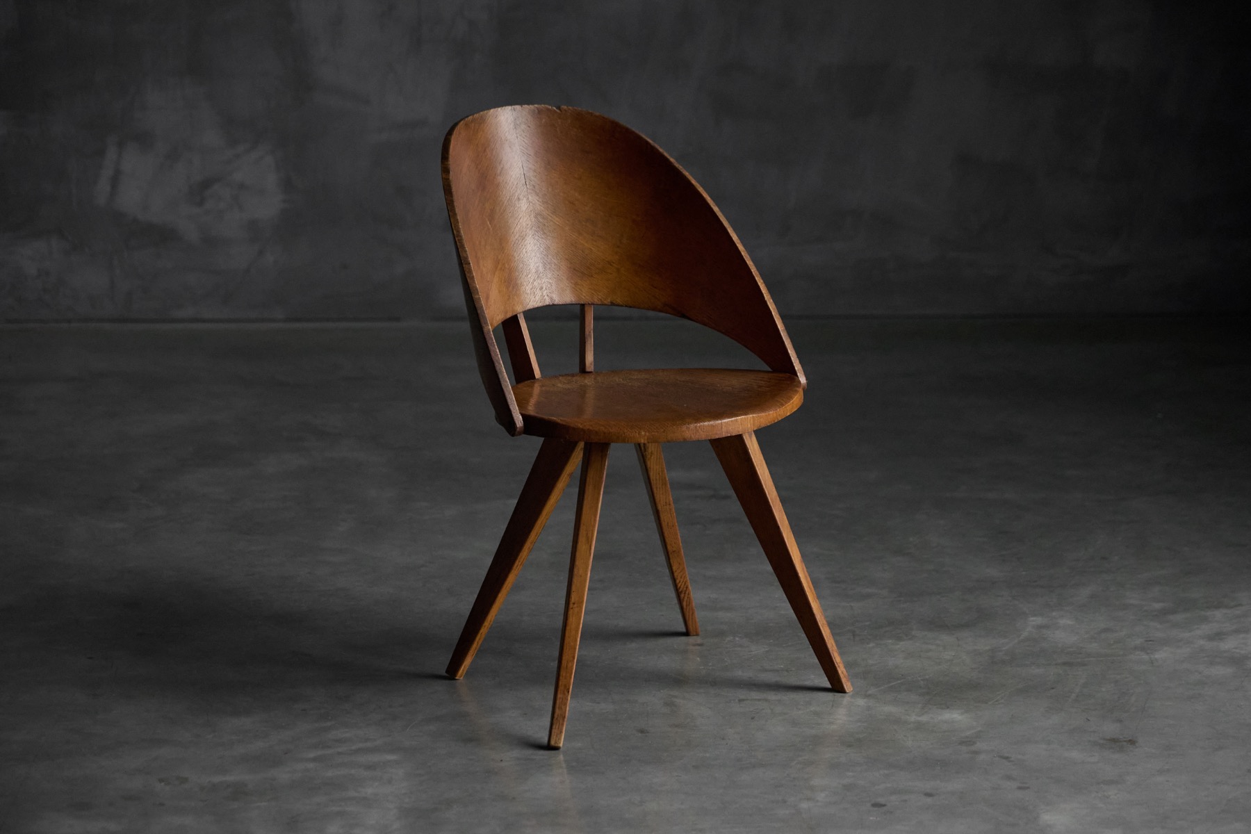 Mid century Italian dining chairs made from plywood