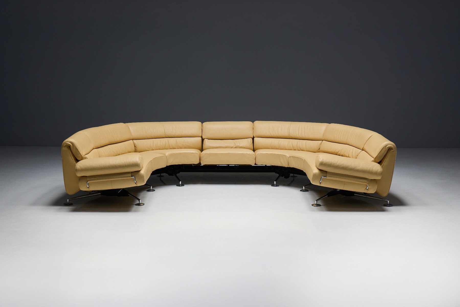 Architectural 1970s sofa by Thomas Althaus