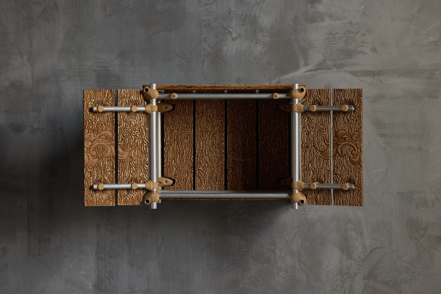 Minimalist contemporary cabinet in rosewood