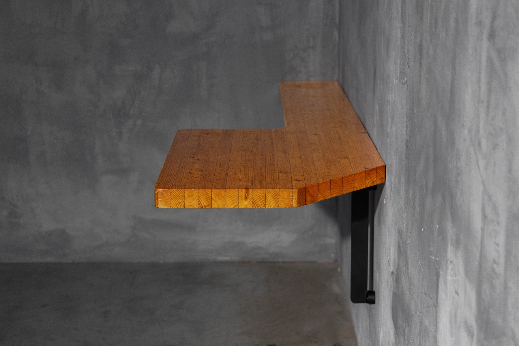 Mid century modern wall mounted console by Charlotte Perriand