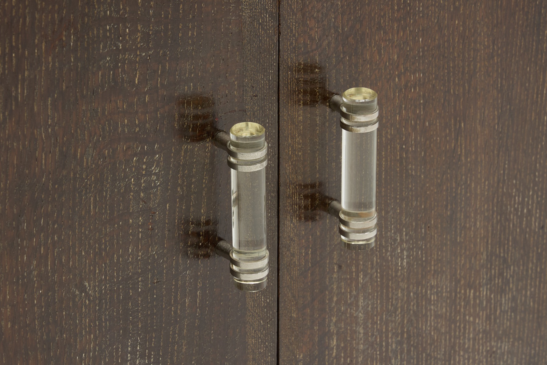 Architectural oak cabinet in Art Deco style from the 1940s