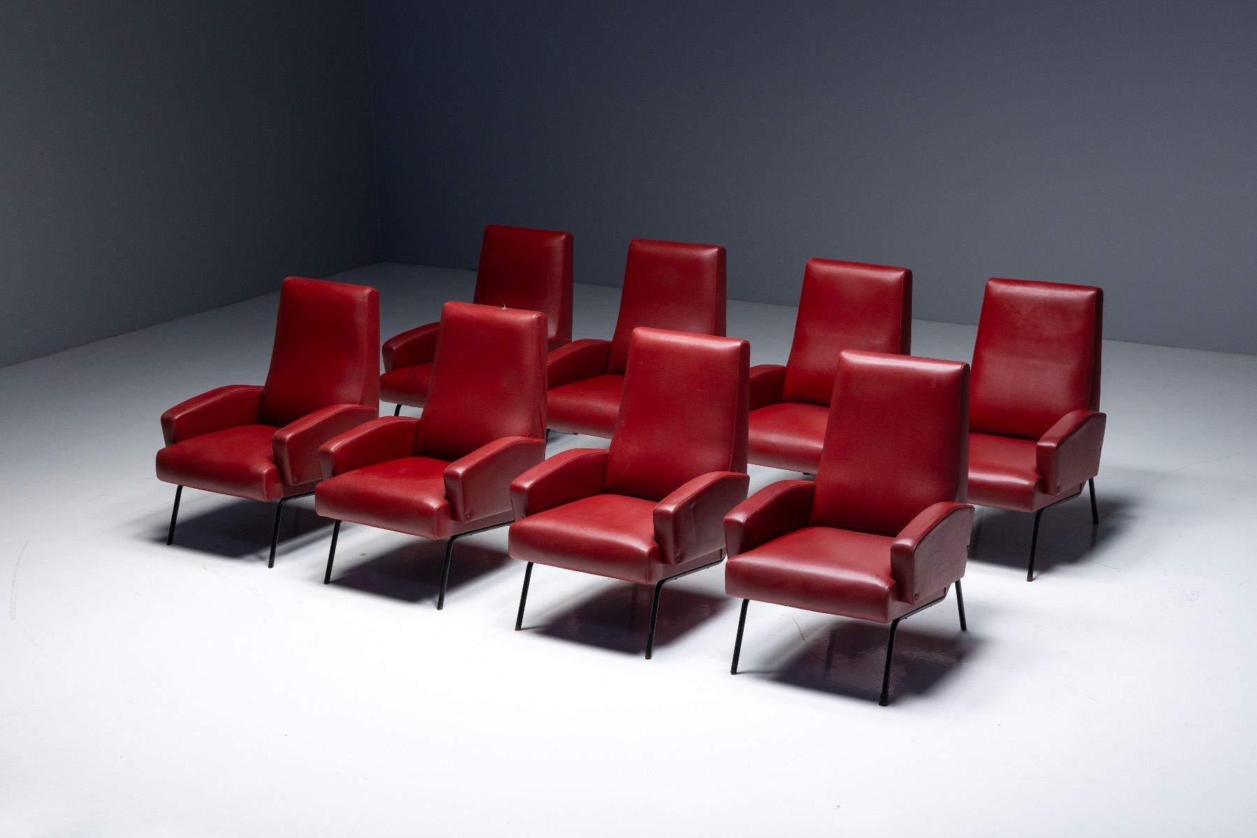 Refined modern lounge chair with Italian mid century character