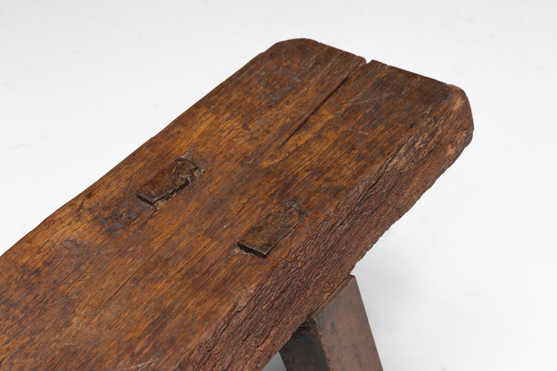 Rural brutalist wabi sabi seating 19th century