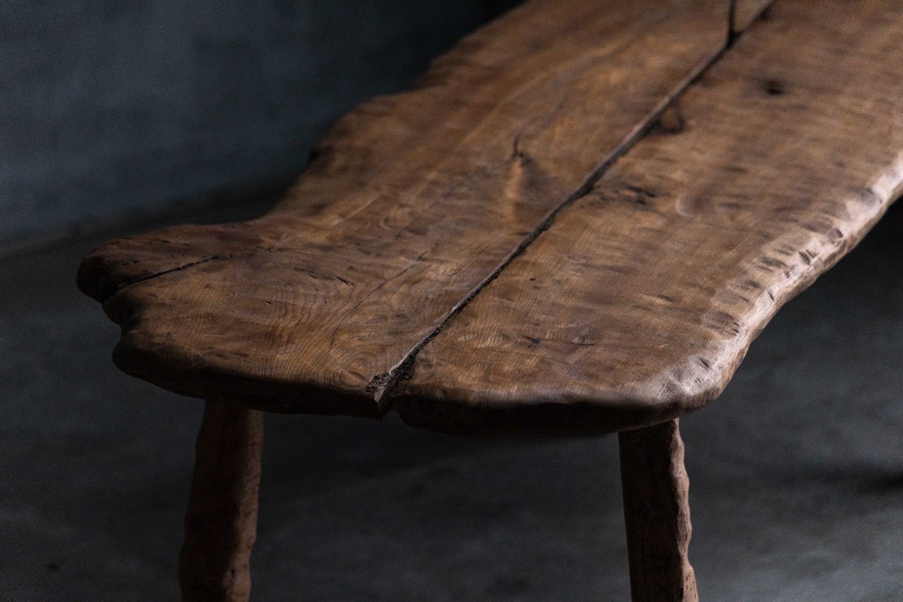 Vintage organic design table from the 1970s