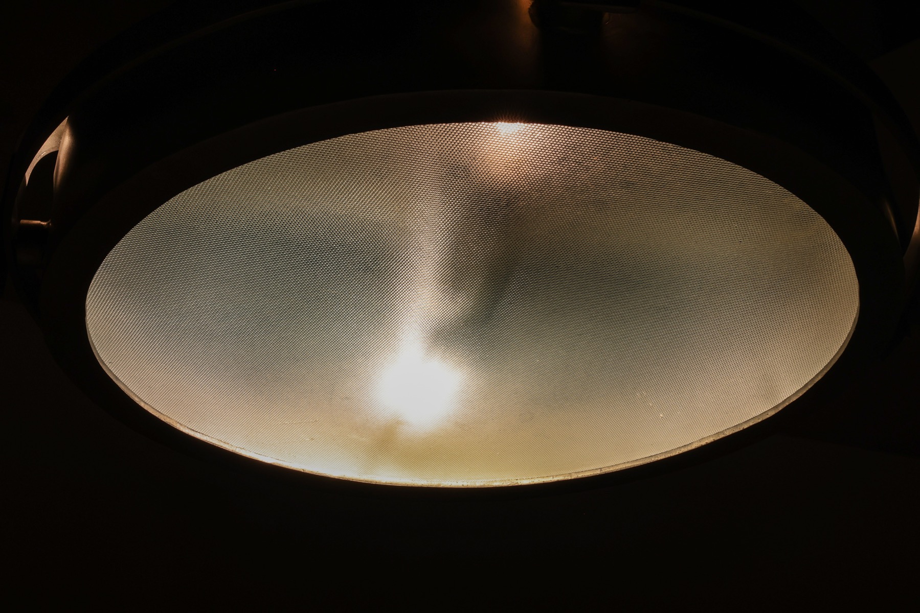 Sleek postmodern steel chandelier from the 1990s