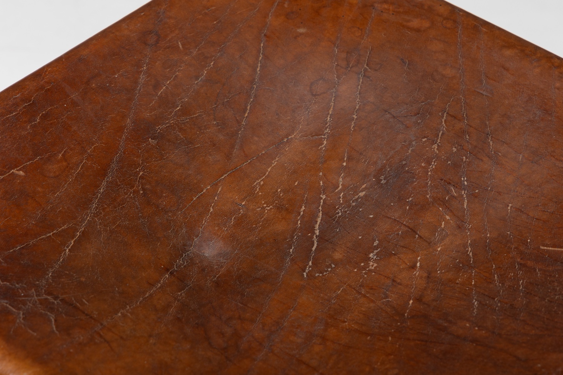 Solid wood dining chairs with leather in French style
